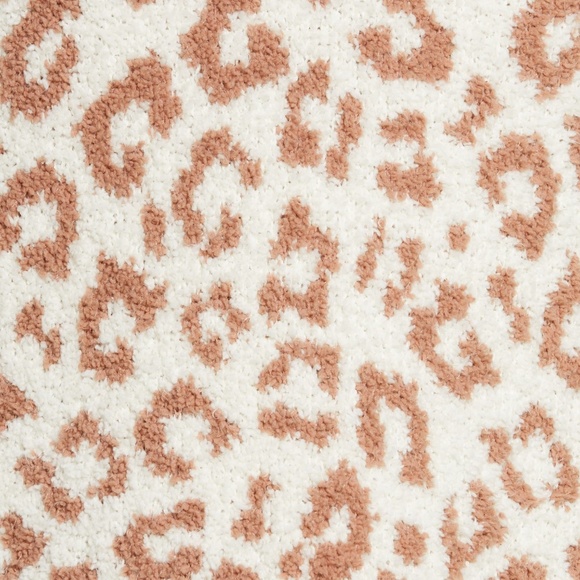 ugg • cecilia natural leopard blush ivory animal print v-neck soft furry top - Picture 5 of 11